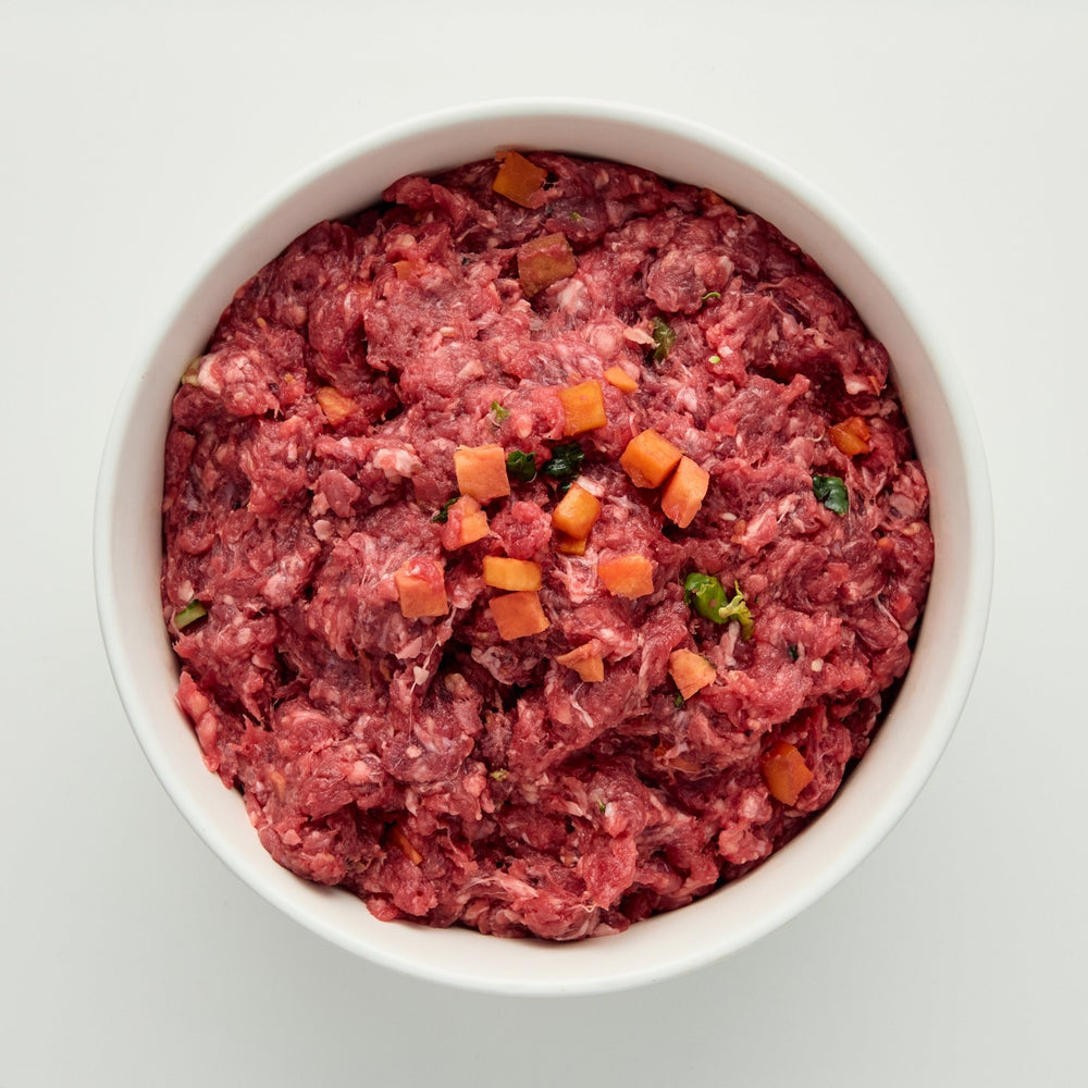 Beef & Seasonal Veggies (RAW MEAT) - The Pet Butcher - Packaged Meals 