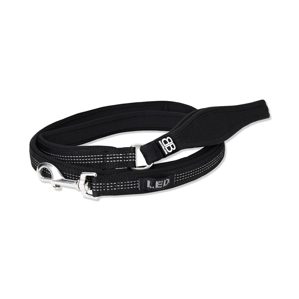 Bully Billows Active Light Lead 1.4M - Black - The Pet Butcher - Bully Billows