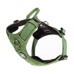 Bully Billows Lightweight Mesh Air Harness - No Pull, With Handle and Adjustable - Olive Green - The Pet Butcher - Bully Billows