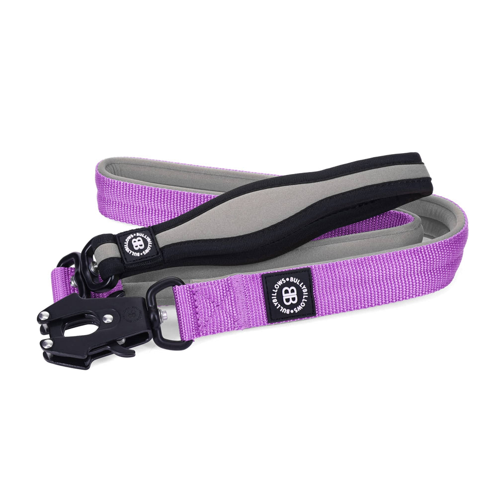 Bully Billows RR Combat Lead | Foam & Neoprene Padded with Soft Handle - Purple & Grey - The Pet Butcher - Bully Billows
