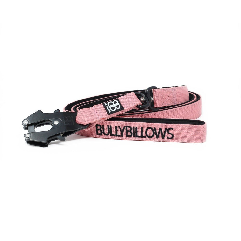 Bully Billows Swivel Combat Dog Lead - Pink - The Pet Butcher - Bully Billows