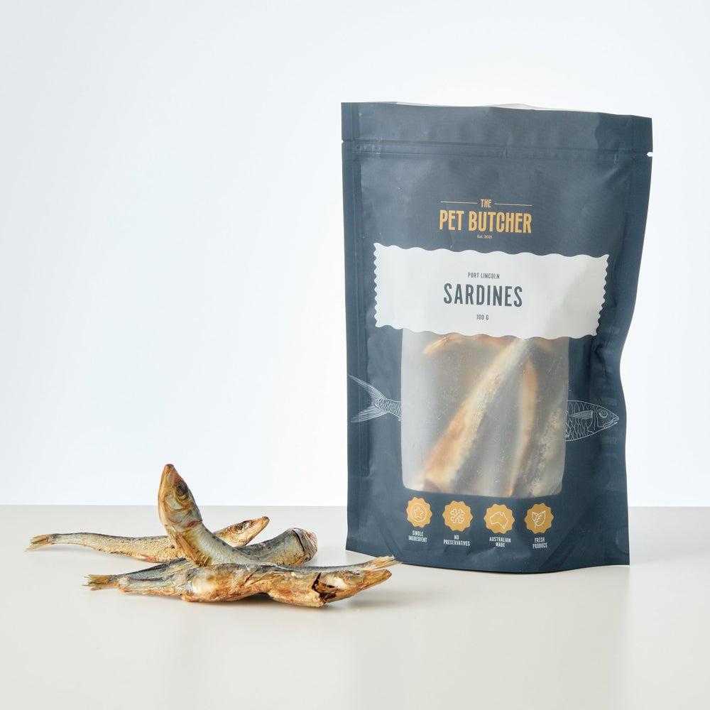 Port Lincoln Sardines - The Pet Butcher - Packaged Treats 
