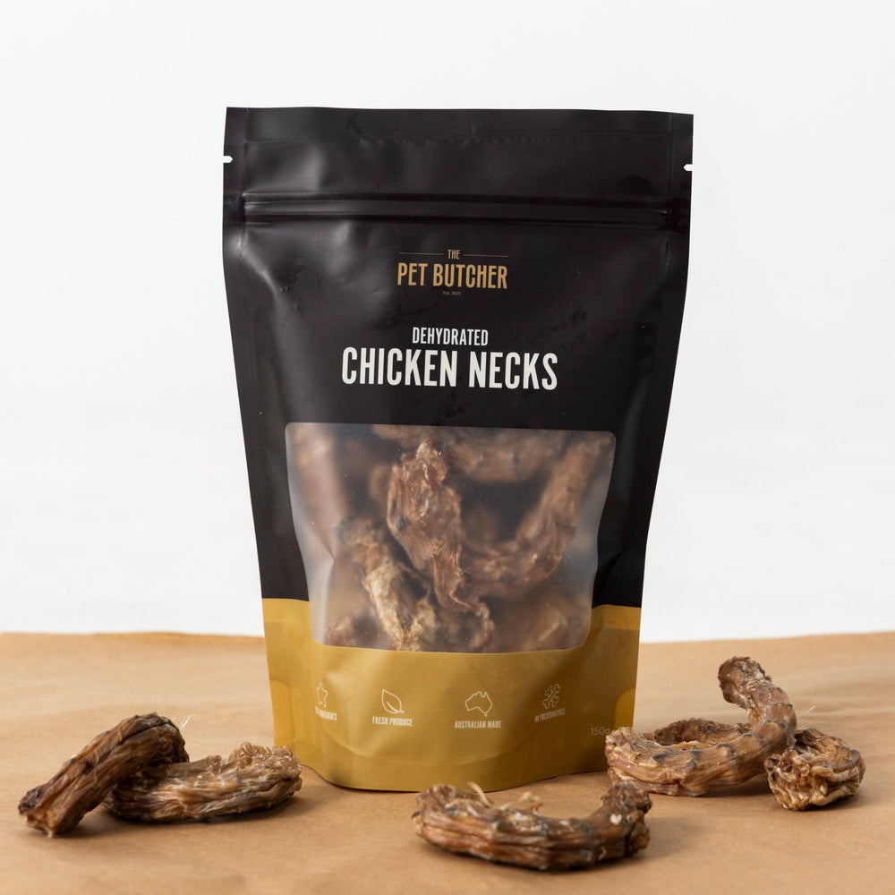 Dehydrated Chicken Necks - The Pet Butcher - Packaged Treats 