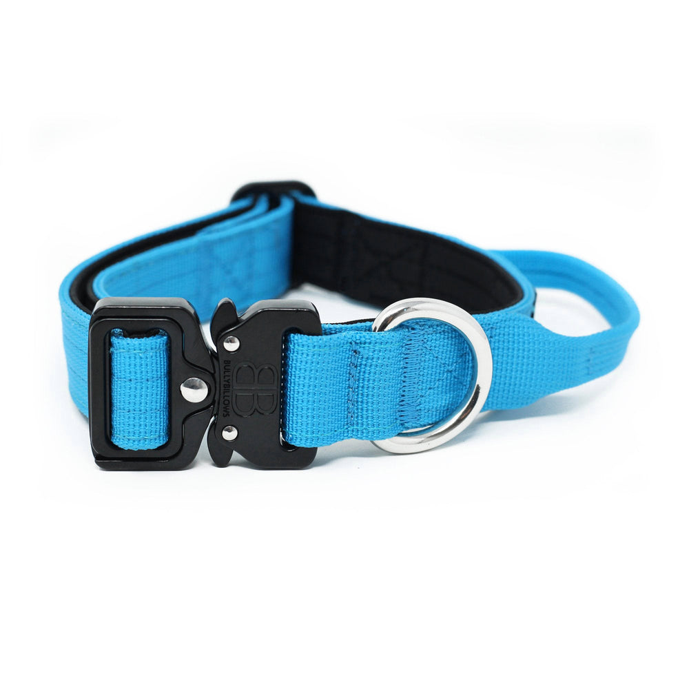 Bully Billows 2.5cm Combat® Collar | With Handle & Rated Clip - Light Blue v2.0 - The Pet Butcher - Bully Billows