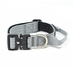 Bully Billows 2.5cm Combat® Collar | With Handle & Rated Clip - Metal Grey v2.0 - The Pet Butcher - Bully Billows