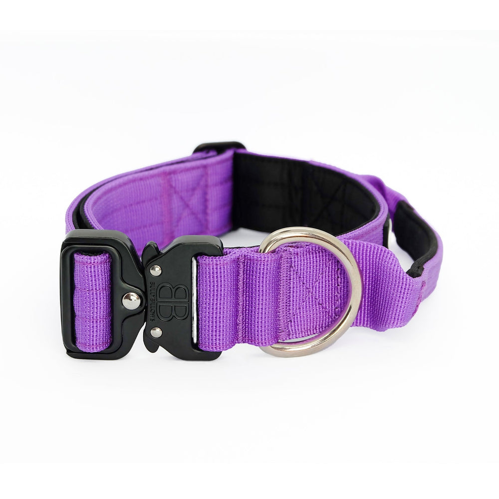 Bully Billows 4cm Combat® Collar | With Handle & Rated Clip - Purple v2.0 - The Pet Butcher - Bully Billows