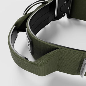 Bully Billows 5cm Combat® Collar | With Handle & Rated Clip - Khaki v2.0 - The Pet Butcher - Bully Billows