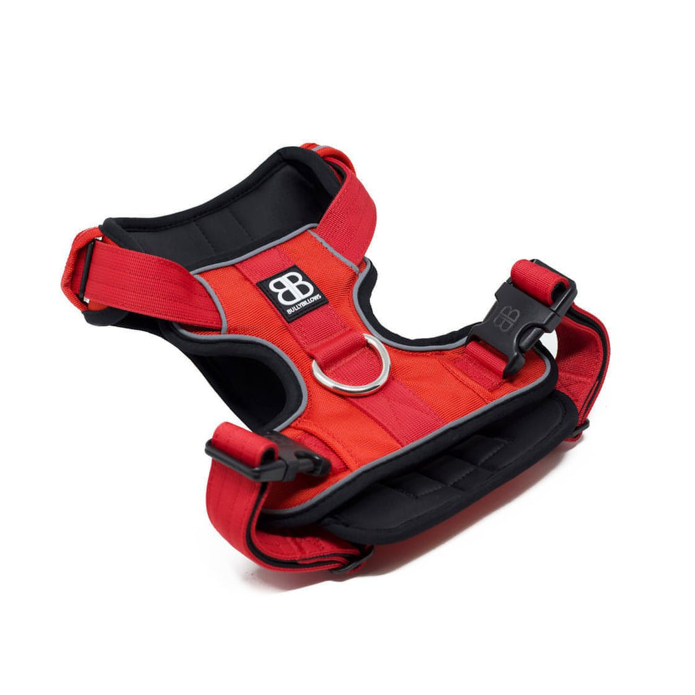 Bully Billows Premium Dog Harness v 2.0 - Red - The Pet Butcher - Bully Billows