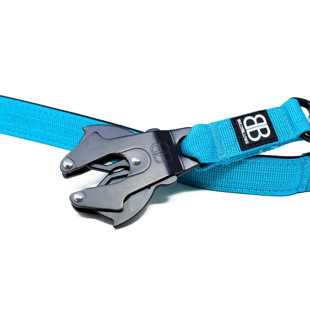 Bully Billows Swivel Combat Dog Lead - Light Blue - The Pet Butcher - Bully Billows